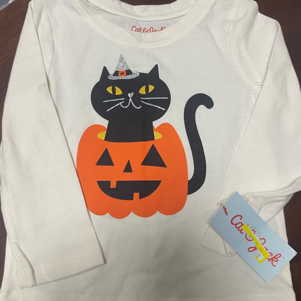 Cat & Jack White Halloween Tee